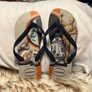 Star Wars Flip Flop Sandals by “ Havaianas “Sz 9/10 Mens